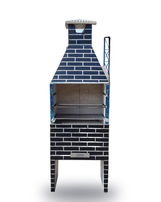 Churrasqueira grande na cor preta