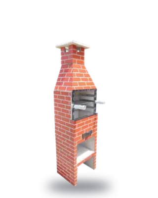 Churrasqueira mini na cor cerâmica