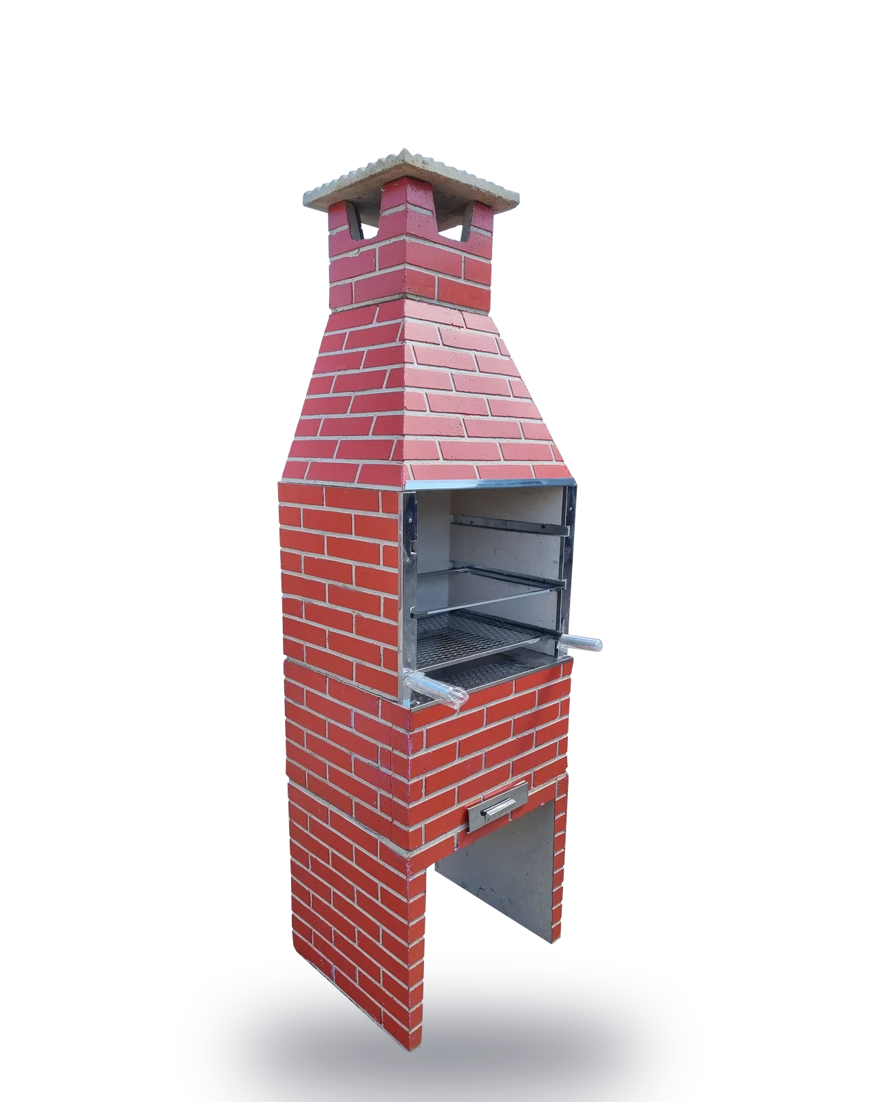 Churrasqueira média na cor cerâmica